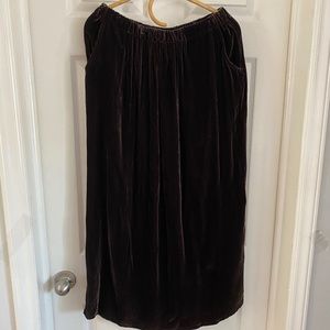 Cottage Clothing brown velvet maxi skirt, 3 sizes, M, L,  XL, NWT